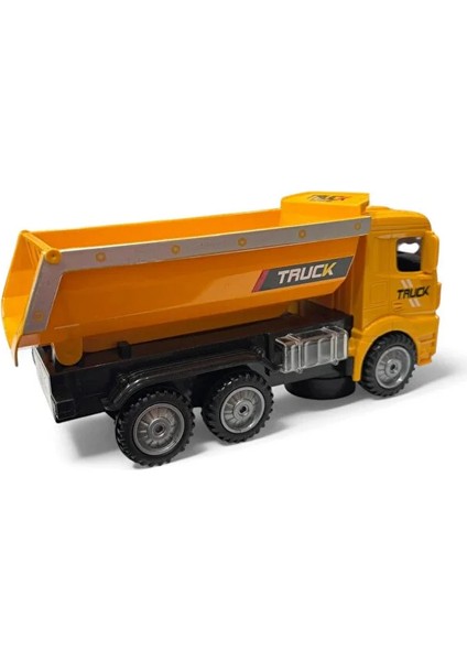Pilli Sesli Işıklı 360 Derece Full Hareketli Çarp Dön 20 cm Inşaat Aracı Kamyon