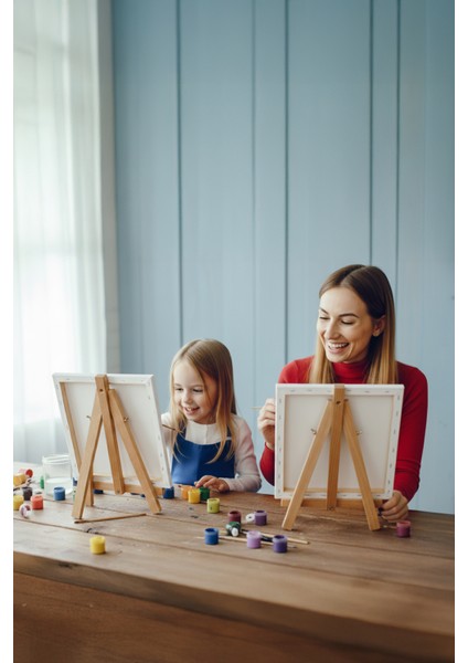 Galaksi Temalı Çocuk Şövale Tuval Boyama Seti | Ahşap Şövale+Tuval+6 Renk Akrilik Boya+Fırça fiyatları