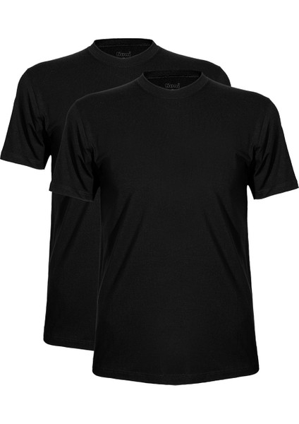 James Bisiklet Yaka Pamuklu 2'li Erkek Tshirt