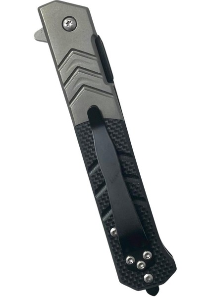 Mtech Yarı Otomatik Gümüş-Siyah Kemer Klipsli Kamp Çakısı modelleri