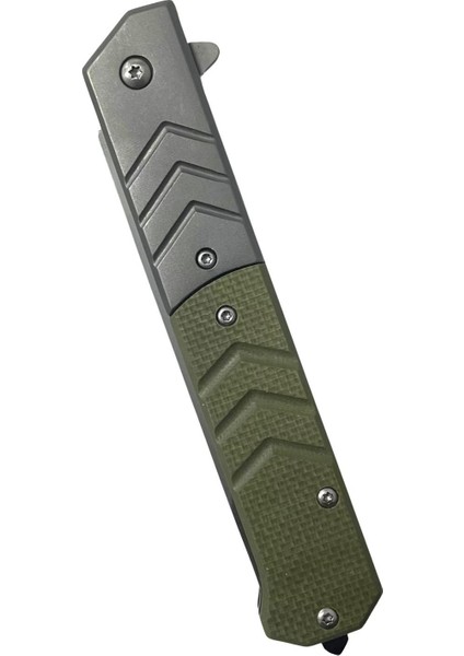 Mtech Yarı Otomatik Gümüş-Yeşil Kemer Klipsli Kamp Çakısı fiyatları