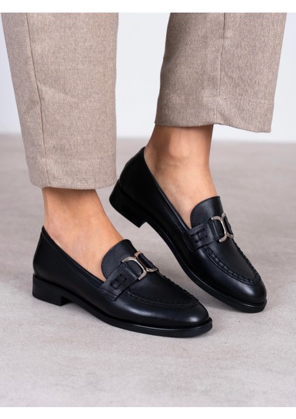 Bilora Siyah Hakiki Deri Kadın Makosen fiyatları