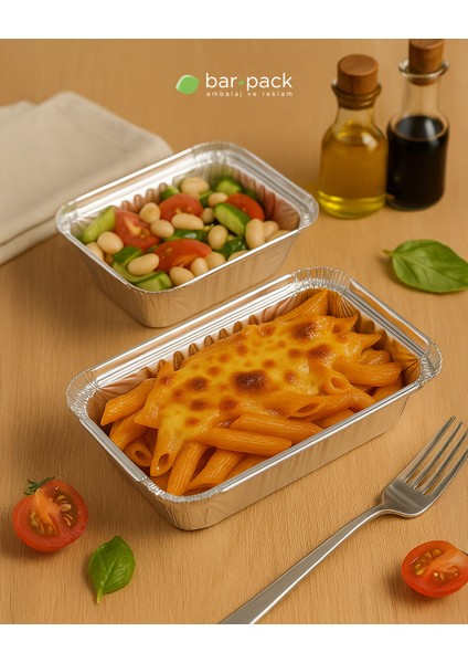 Bar- Pack Alüminyum Kap 250 gr Kapaklı 100 Adet modelleri