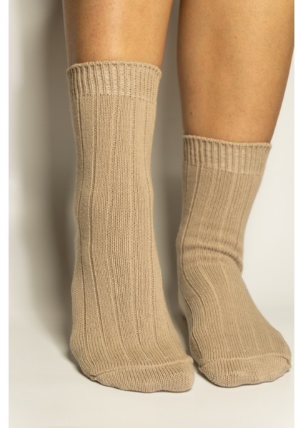 Pamuklu Kalın Dokulu Kışlık Kadın Çorabı 3'lü Set fırsatları