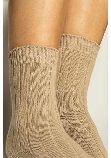 Pamuklu Kalın Dokulu Kışlık Kadın Çorabı 3'lü Set indirimleri