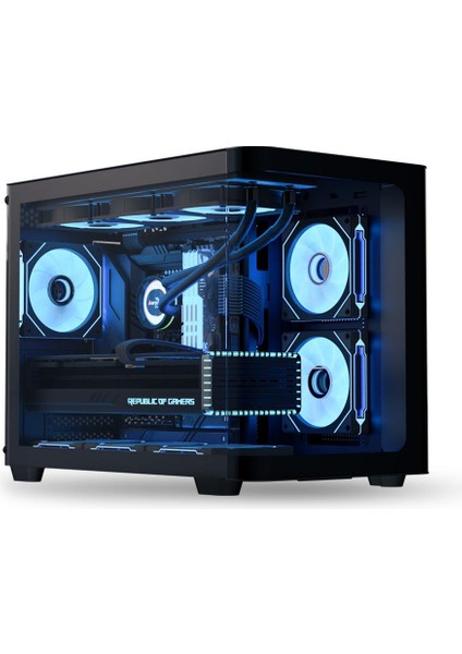 Aerocool Ae P300C Bk 3X12CM Mirror A-Rgb Fanlı, Panoramik Tempered Panel, Matx