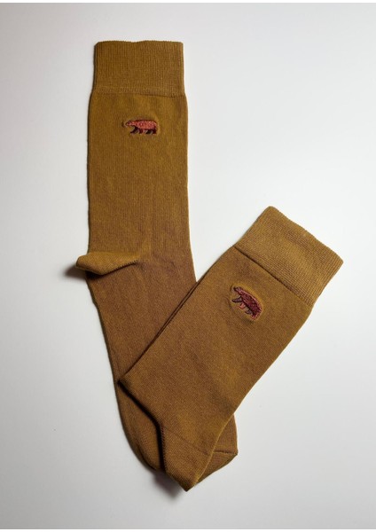 Boz Ayı Nakışlı Unisex Pamuklu Çorap modelleri