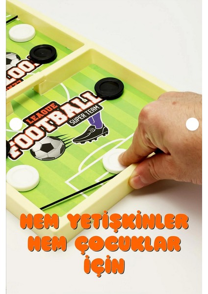 Lastik Fırlatmalı Futbol Şut ve Gol Hızlı Sapan Masa Futbol Oyunu Çocuk Odaklanma Zeka Kutu Oyunu fırsatları