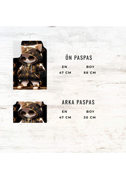 Louis Vuittondesenli Araba Paspası – 4’lü Set fırsatları