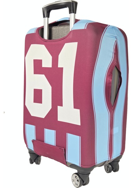 (MY#141 Trabzon) Valiz Için kılıf Bordo-Mavi-Kabin Boy fırsatları