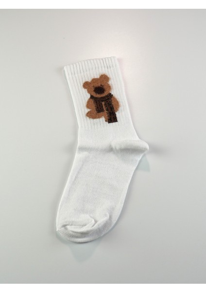 Teddy Bear Ayıcık Desenli Pamuklu Çorap 2 Çift
