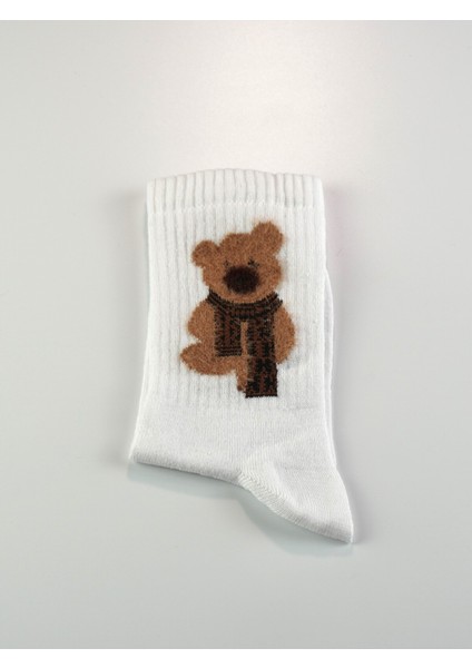 Teddy Bear Ayıcık Desenli Pamuklu Çorap 2 Çift fiyatları
