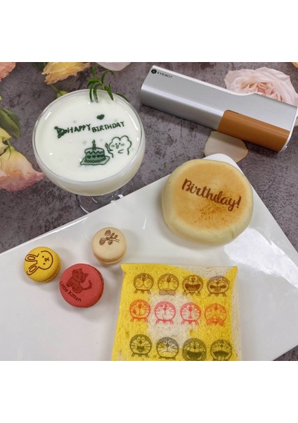 Printpen Taşınabilir Pasta Kahve Her Yüzeyde Zararsız Logo Metinler Yazıcı Kalem Mürekkep Kartuşu fırsatları