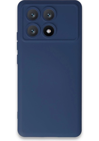 Xiaomi Poco X6 Pro Kılıf Nano Içi Kadife Silikon - LACIVERT-(5796)