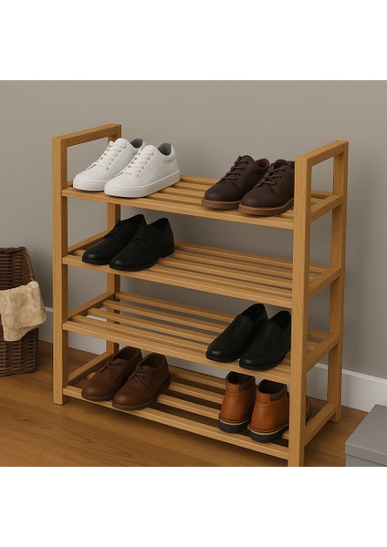 Modern Ahşap Ayakkabılık