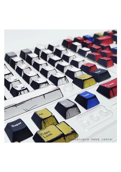 141 Tuş Keycaps Süblimasyon Pbt Klavye Tuş Mekanik Klavye Tuş Takımı