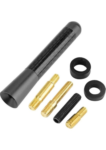 Uni̇versal Mavi̇ Karbon Fi̇ber Oto Çubuk Radyo Anteni̇ 12 cm