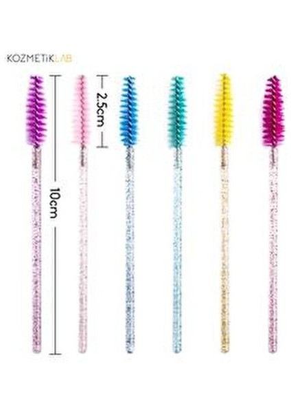 50 Adet Kozmetik Kirpik Fırçası fırsatları