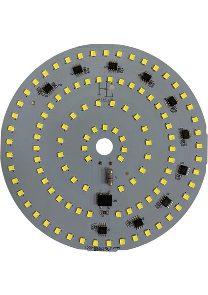 220 Volt 100 Watt Smd 2835 Ledli Hazır Projektör Ledi Beyaz Yuvarlak Pcb Avize Ledi