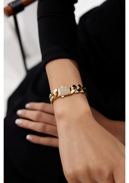 14 Ayar Altın Modern Gurmet Bileklik