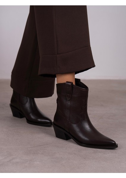 Medea Kahve Hakiki Deri Kadın Bot fiyatları