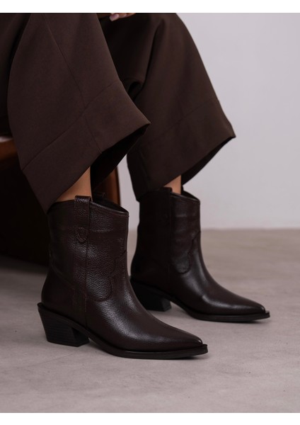 Medea Kahve Hakiki Deri Kadın Bot fırsatları