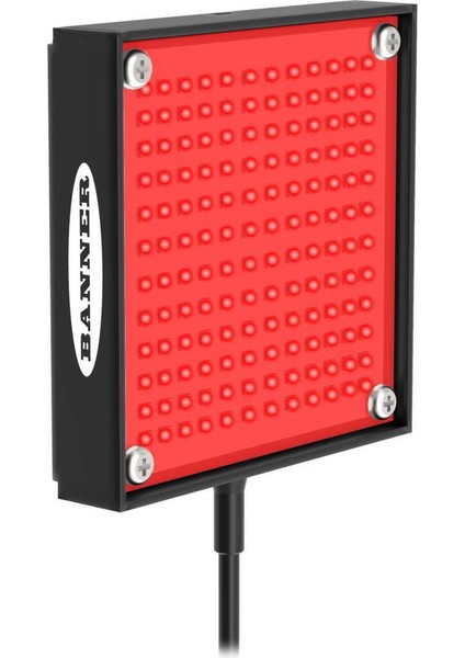 Banner LEDRA62X62W 24V Dc Kırmızı LED Alan Aydınlatması – 2m Kablolu