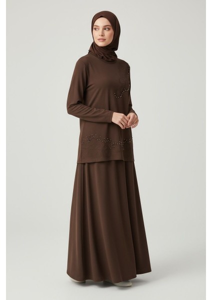 Büyük Beden Işlemeli Etekli Ikili Takım - MDS552855TKM fiyatları