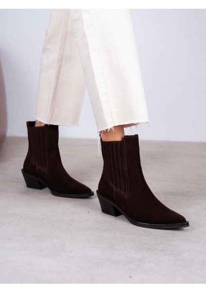 Lexis Kahve Süet Hakiki Deri Kadın Bot fiyatları