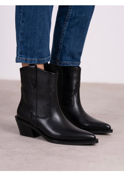 Medea Siyah Hakiki Deri Kadın Bot modelleri