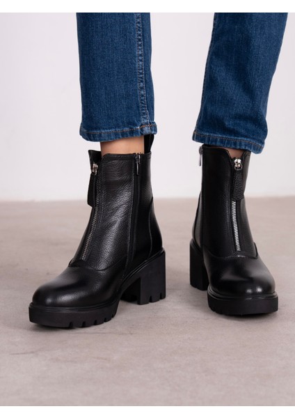 Kristina Siyah Hakiki Deri Kadın Bot modelleri
