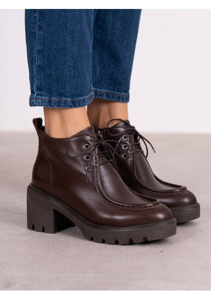 Arwen Kahve Hakiki Deri Kadın Bot fırsatları