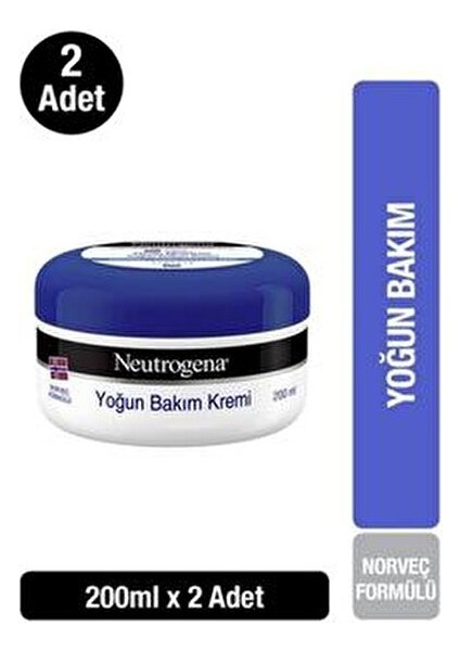 Norveç Rahatlatıcı Yoğun Bakım Kremi 200 ml x 2 Adet Cilt İçin Besleyici Formül fiyatları