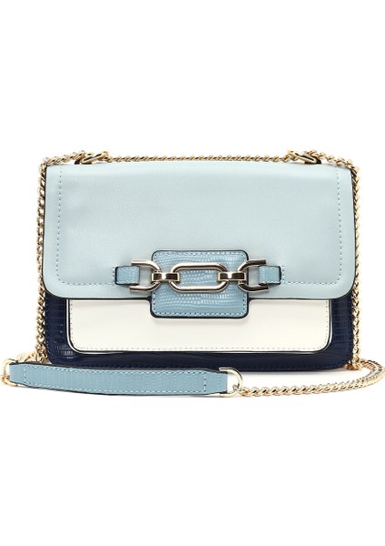 Kadın Lacivert Uzun Zincir Askılı Klasik Omuz Çantası 25SBD251118