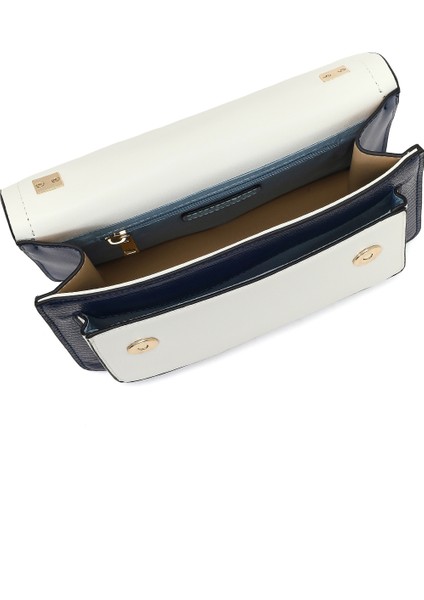 Kadın Lacivert Uzun Zincir Askılı Klasik Omuz Çantası 25SBD251118