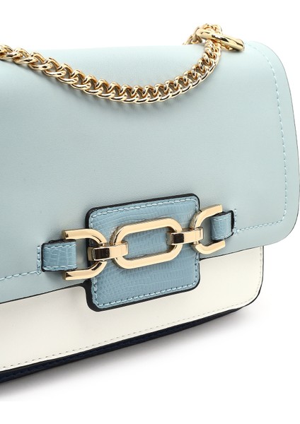 Kadın Lacivert Uzun Zincir Askılı Klasik Omuz Çantası 25SBD251118