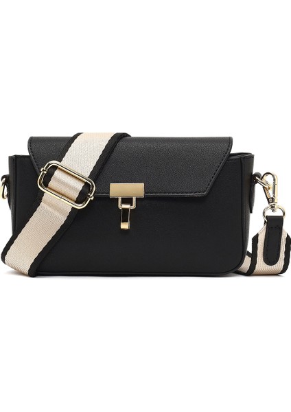 Kadın Siyah Uzun Askılı Çapraz Çanta 25SBD237318
