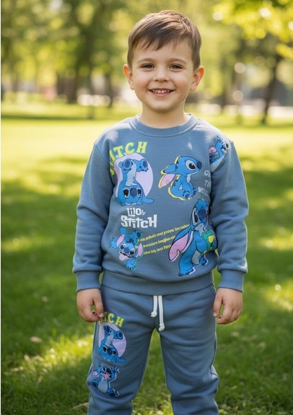 3 Iplik Karakter Baskılı Erkek Alt Üst Takım