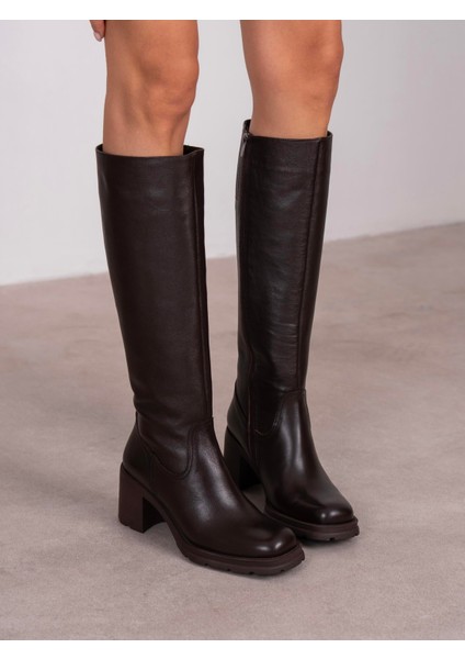 Como Kahve Hakiki Deri Kadın Çizme fiyatları