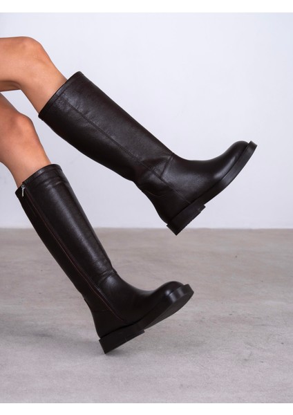 Dwen Kahve Hakiki Deri Kadın Çizme fiyatları