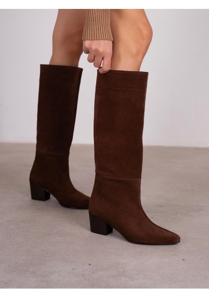 Espera Kahve Süet Hakiki Deri Kadın Çizme fiyatları