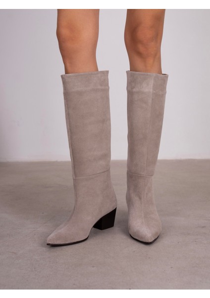 Espera Vizon Süet Hakiki Deri Kadın Çizme modelleri