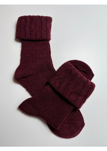 Yünlü Kadın Çorabı