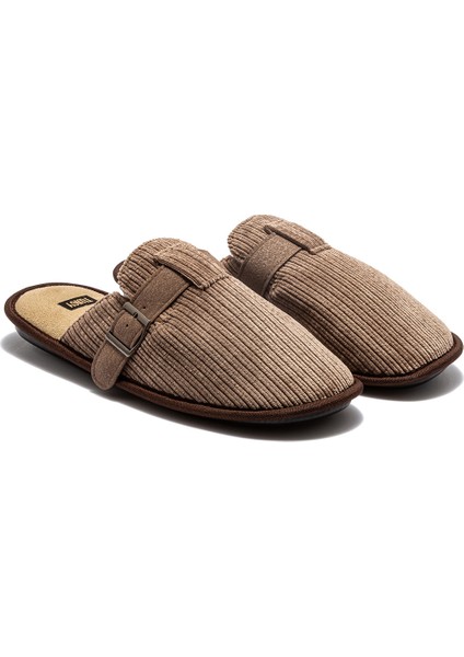 Victor Erkek Ev Terliği Kahverengi 41/46