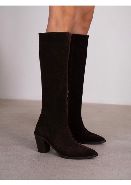 Bjorn Kahve Süet Hakiki Deri Kadın Çizme indirimleri