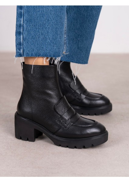 Vanya Siyah Hakiki Deri Kadın Bot fiyatları