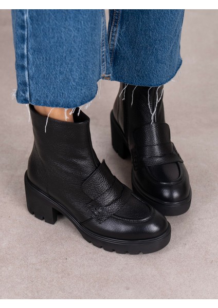 Vanya Siyah Hakiki Deri Kadın Bot modelleri