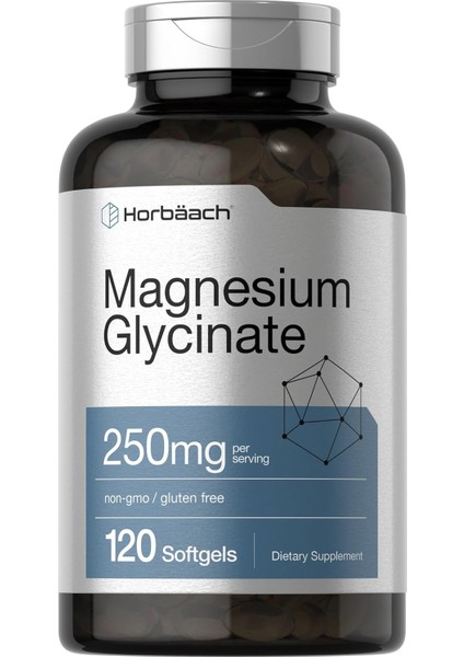 Horbäach Magnesium Glycinate 250MG 120 Softgels