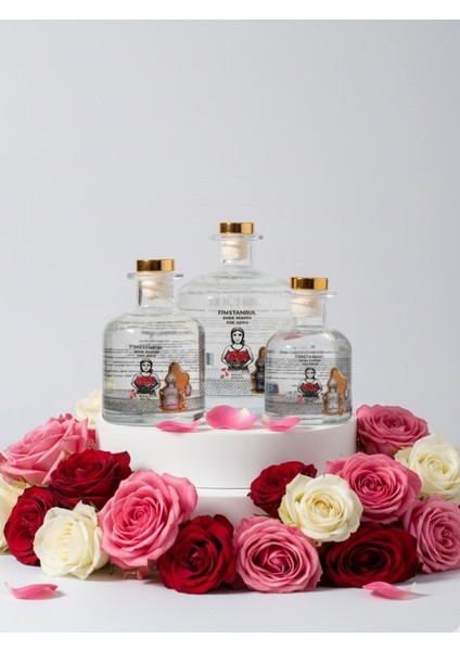 Ilk Sıkım %100 Saf Doğal Gül Suyu 150 ml – Rose Water - Cam Şişe – Yaprak Taneli modelleri