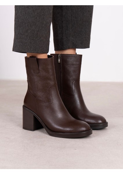 Priya Kahve Hakiki Deri Kadın Bot modelleri